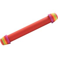 mastrad F11870 - Mattarello da pasticcere Regolabile in Silicone/Acciaio/PA, 41 cm, Colore: Rosso