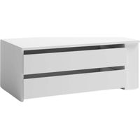 Commode armoire Sava Interior blanc mat – 2 tiroirs en mélamine – Dimensions 88 x 35 x 49 cm – Rangement optimisé pour dressing – Ventamueblesonline