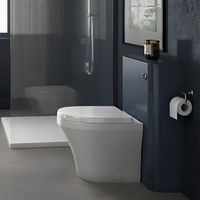 Hudson Reed Sarenna Back to Wall WC Toilet Unit 552mm Wide - Mineral Blue