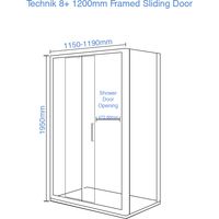Synergy Vodas 8 Framed 1200 Sliding Door