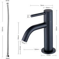 Robinets de salle de bain robinet de bassin pour eau froide robinet d'eau froide robinet d'eau froide