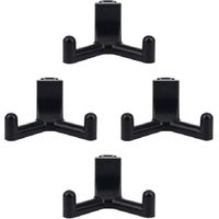 4 crochets à outils compatibles avec Lifetime Shed, organiseur de garage en plastique ABS, crochet pour outils de jardin, accessoires pour abri de jardin (noir)