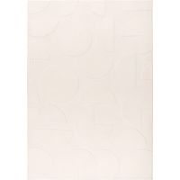 Tapis ivoire à poils courts robuste antidérapant - 230 x 160 cm