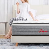Matelas 140x190 cm INRE, Mousse à Mémoire de Forme, Epaisseur 20cm, Confort Ferme, Confort Optimal, 7 Zones Ergonomique