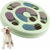 Jouets pour Chiens Intelligence Nourriture pour Chiens Jouets pour Chiots, Jouets pour Chiens ralentis, Jouets de Puzzle antidérapants pour Chiens, Chiots et Chats (Vert)-