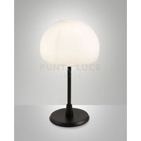GAIA LAMPADA DA TAVOLO ATTACCO G9 LAMPADINA INCLUSA COLORE NERA DIMMERABILE D.14CM