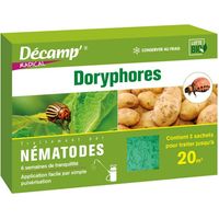 Nématodes SC anti doryphores 10 millions – Traitement ciblé pour larves – Surface jusqu'à 20 m² – Application par arrosage – Décamp'