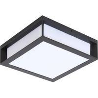 Lindby Lámpara de pared exterior 'Sivana' en Negro Aluminio