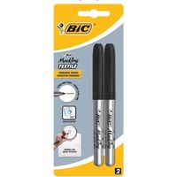 Textilmarker 0,9 mm, schwarz, Blisterpackung mit 2 Stück