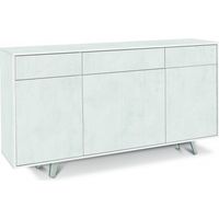 Sideboard mit drei Türen und drei Schubladen in Ossido White 164x41x H92 cm
