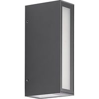 PRIOS Lámpara de pared Led exterior 'Loriava' en Gris Aluminio