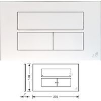 Placca Di Comando Idea Blu TODINI - Azionamento Meccanico - Per Cassette Della Linea IDEA BLU Abs Alta Resistenza - Bianco