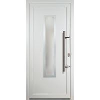 Portes d'entrée Exklusiv modèle 32, intérieur: blanc, extérieur: blanc largeur: 98cm, hauteur: 208cm, sens d'ouverture: tirant droit