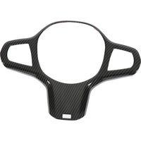 Garniture de volant style fibre de carbone, élément de décoration intérieure de remplacement pour BMW Série 5 G30 2020-2022