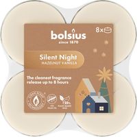 Bolsius Duftteelichter XL silent night 8er Pack creme Duftkerze