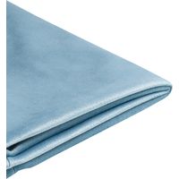 Funda extraíble de terciopelo azul claro para cama 90 x 200 cm Fitou