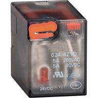 Rele' Industriale 4 Scambi 5A 12Vdc + Led (Lovato Cod. Hr604Cd012)