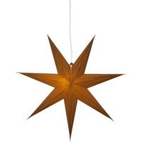 Star Trading Papierstern Place, Braun, 7-zackig, Weihnachtsdekoration, Groß, 60 cm