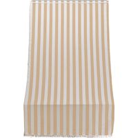 Tenda da Sole per Sormonto 140x300 cm in Poliestere con Anelli Ranieri a Strisce Beige