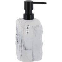 Seifenspender paola aus gefliestem polyresin mit steineffekt 400 ml - marmor - Tendance