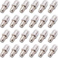 BRAVIX 100 pièces Taquets D'étagère Support D'étagère Taquets à Enfoncer Taquet Support Tablette à Enfoncer 5 mm avec Manchon en Caoutchouc pour Étagère en Bois