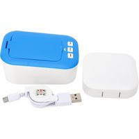 Nettoyeur à ultrasons micro MK-180, cuve en acier inoxydable, 48kHz, bleu, pour lentilles de contact et bijoux