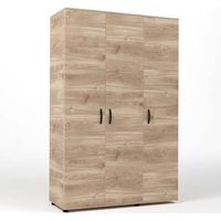 KIT ARMADIO 3 ANTE 120X52X205 CM ROVERE M. K358