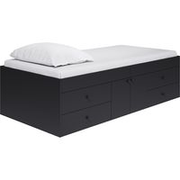Captain's Single 3ft Cabin Bed - L196 x W96 x H51 cm - Black