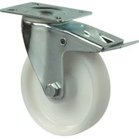 Rueda giratoria D.125mm Trgf.250kg con Festst.Ku.105x85mm