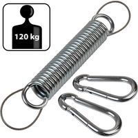 Ressort en Acier pour Chaise Suspendue Fauteuil Suspendu hamac avec Corde de sécurité et Deux mousquetons