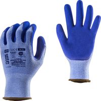 Handschuhe für Handhabung EUROGRIP 13L700 aus Polyester und Spandex, blau – 13-Gauge – doppelt imprägniertes blauer Latex, Größe 10