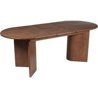 Table de salle Ă manger ovale extensible en bois 90x200-240cm Jamestown