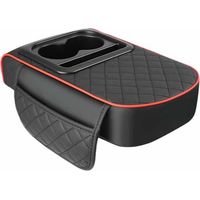Coussin de console centrale, coussin d'accoudoir de voiture,Coussin de housse de console centrale - Boîte d'accoudoir rehausseur de voiture avec porte-gobelet, oreiller d'accoudoir pour voiture, SUV