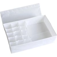 Aufbewahrungsbox für Schublade, Schrank und Schubladen Ordnungssystem,16 Gitter