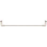 1 Tringle Extensible Embout Basique - Chrome Satiné - 80-110CM - Diamètre 7