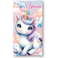 Unicorn Mikrofaser Strandhandtuch 140x70 cm – Schnelltrocknendes Badetuch für Urlaub & Strand