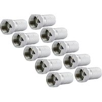 Schwaiger F Stecker FST8010 531 10x F Aufdrehstecker für Kabel mit 8mm Durchmesser Antennen & Koaxkabel