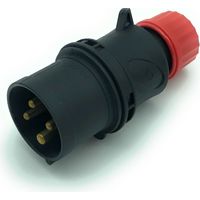 Prise industrielle CEE 3P+E 16A-6h 380-415V IP44 Gris