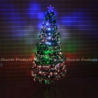 5ft 150cm LED Fibre Optic Christmas Tree Xmas Home Decor Decorations