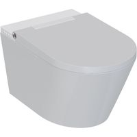 QeramiQ Luma WC-douche - Sans bride - sèche-cheveux - douchette intime - Blanc brillant