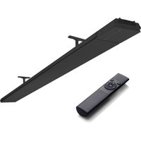 Heatstrip Heizstrahler Design THD 2400 Watt Fernbedienung Schwarz Elektroheizer