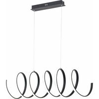 Lampada a sospensione Ribbon LED 40W 4000K nera Reality