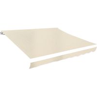 Vidaxl – Toile d'auvent 350x250 cm en polyester résistant aux UV – Protection solaire pour patio et terrasse – Couleur crème