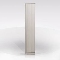 Colonna armadio multiuso 1 anta con ripiani regolabili Utility - Legno Naturale