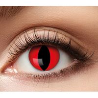 Lentilles de couleur hebdomadaires 7 jours CHAT ROUGE Carnaval d'Halloween pour chats