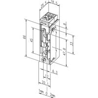 ASSA ABLOY Abrepuertas eléctrico 118.63 ProFix 2 22-42 V AC/DC Stand.DIN L/R m.FaFix - 118.63------B71
