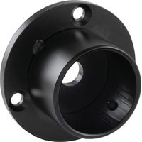 POHL Bar-Fußreling Wandrosette Stahl schwarz beschichtet