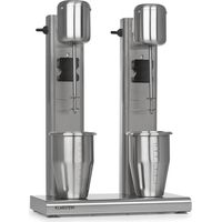 Klarstein Kraftpaket II Pro Licuadora doble para leche y batidos proteicos 160W Acero inoxidable