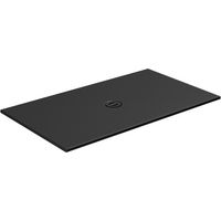 Receveur de douche céramique recoupable noir carbone 180x90 - CRISTINA ONDYNA SOL18090CR