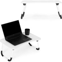 Foldable Laptop Stand Table, 60x40 cm, White